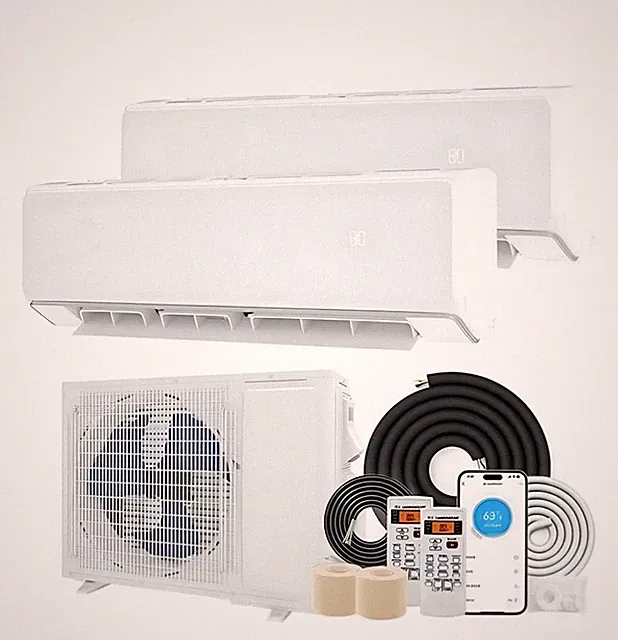 2-Zone Ductless AC 18,000 BTU Mini Split Heat Pump with SEER 22 W/ WiFi