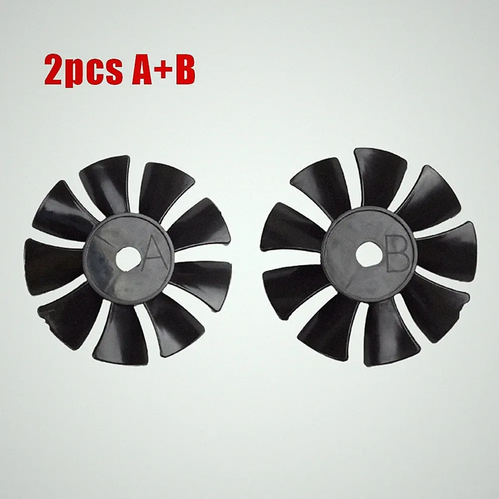 2pc Air Compressor Black Fan Blade Oil-free Air Pump Motor Cooling Fan 550W 750W