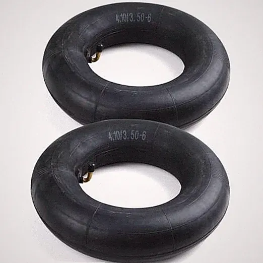 4.10/3.50-6 2/Pack tire Inner Tubes With Bent Metal Valve for Wheelbarrows