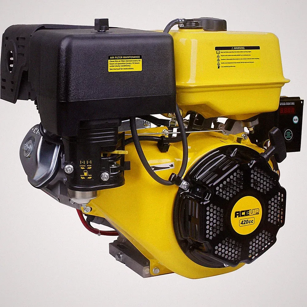 Aceup Energy 15HP 420cc Gas Engine OHV Electric Start 1" Shaft Motor Horizontal