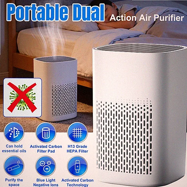 Air Purifiers with HEPA H13 Filter Air Cleaner for Smoke Dust Pets Hair Odor
