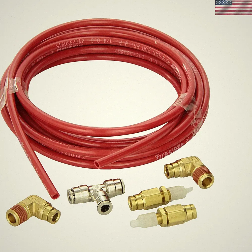 Automotive 2012 Air Line Service Kit - 18ft Red Hose, Easy to Install & Maintain