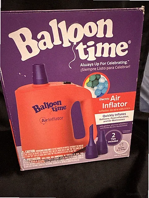 BALLOON TIME ELECTRIC AIR INFLATOR Includes TWO TIPS. Please read description!