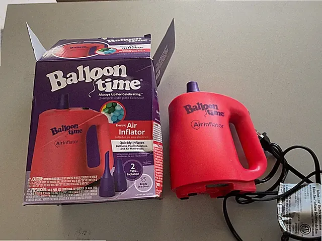 Balloon Time Electric Air Inflator with one tip
