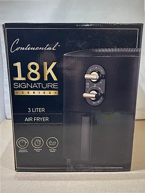 Continental 18K Signature Series 3 Liter Air Fryer – New in Box (Open Box)