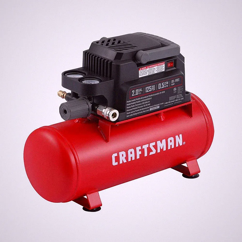 CRAFTSMAN 2 Gallon Portable Air Compressor 125 PSI Horizontal With Accessories