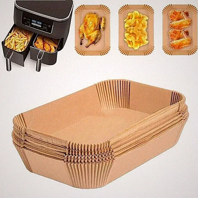 Disposable Air Fryer Paper Liners Non Stick Parchment Accessories