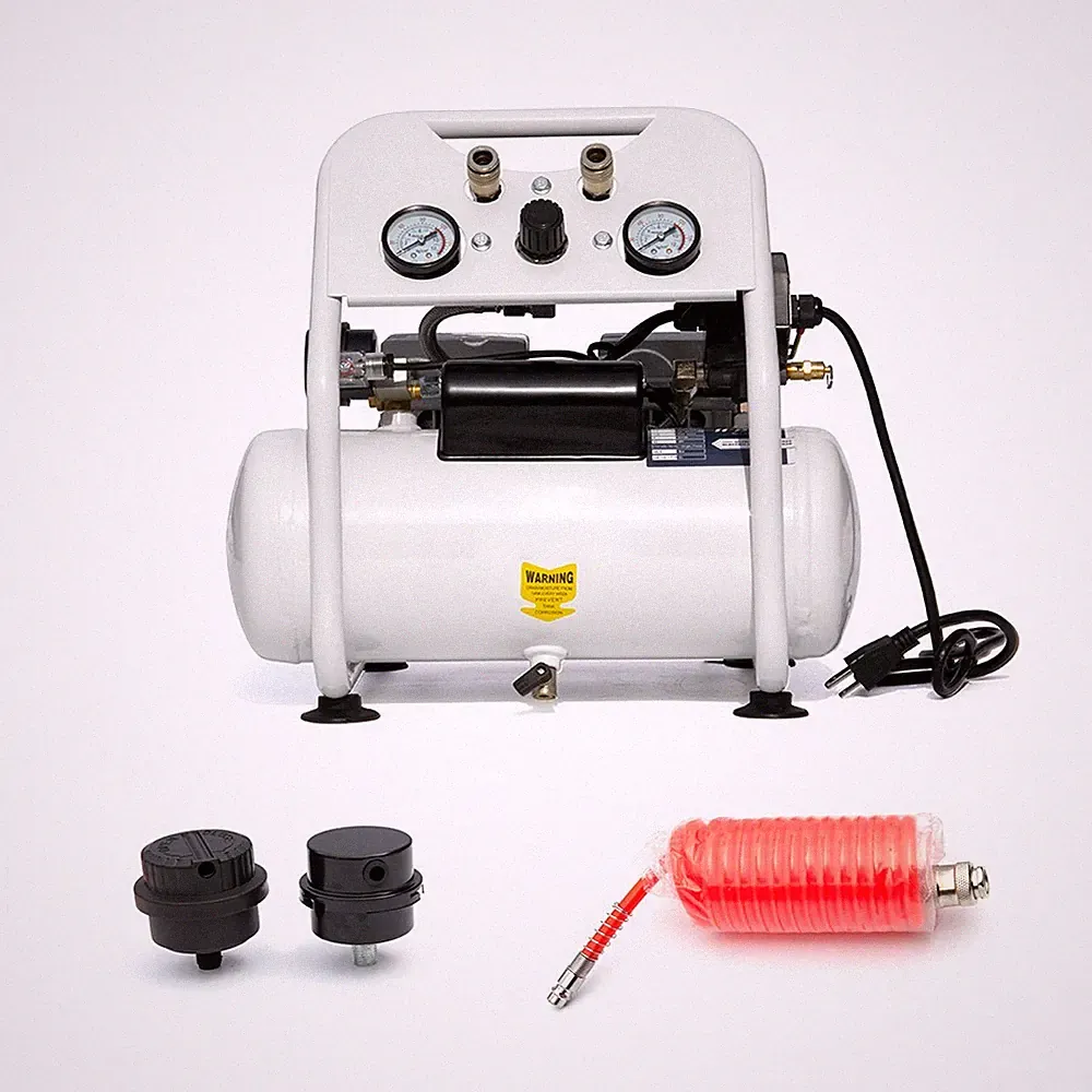 Electric Ultra Quiet Oil-Free Air Compressor 1 Phase 4CFM 115PSI 2.5Gal Tank