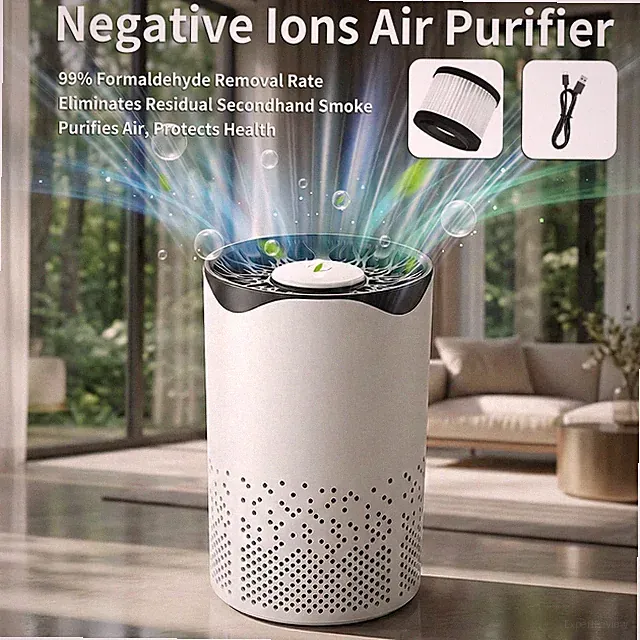 HEPA Air Purifier for Home Bedroom 360°Air Cleaner for Allergies Smoke Mold Odor