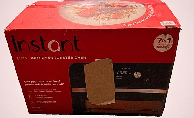 Instant Pot 18L Black Electric Air Fryer Toaster Oven 7 IN 1