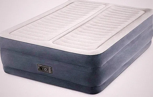 Intex 64953E Deluxe Dual Zone 22" King Sized Air Mattress with Built In Air Pump