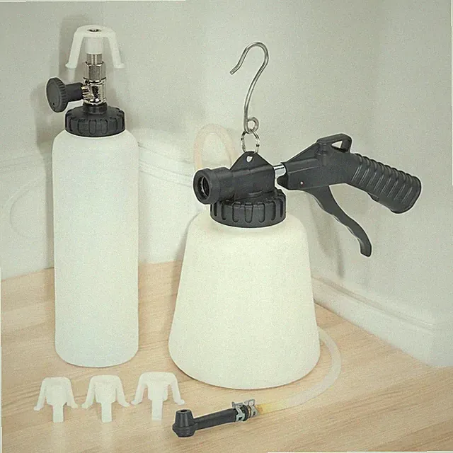 Pneumatic Brake Fluid Bleeder w/ Auto-Refill Kit Vehicle Maintenance Tool Flush