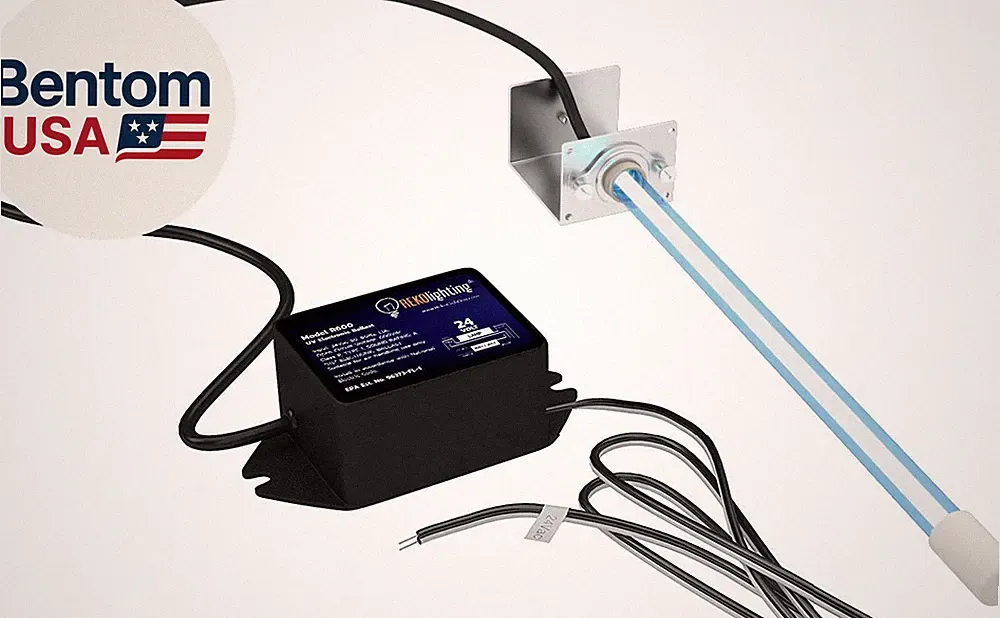 R600 24V HVAC Air Purifier UV Light Coil Cleaner Germicidal 14" 18W UVC for AC A