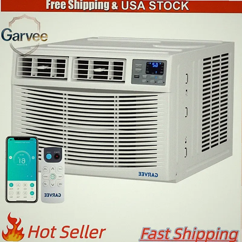 Window Air Conditioner with Heat & WiFi Remote, Available in 8K 12K 18K 23K BTU